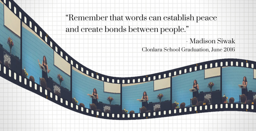 Madison Siwak Quote Re: The Power of Words