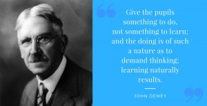 John Dewey Quote Re: Learning Naturally