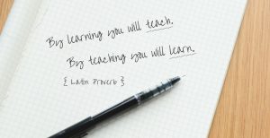 Latin Proverb Re: Learning and Teaching