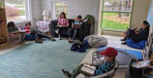 Students reading